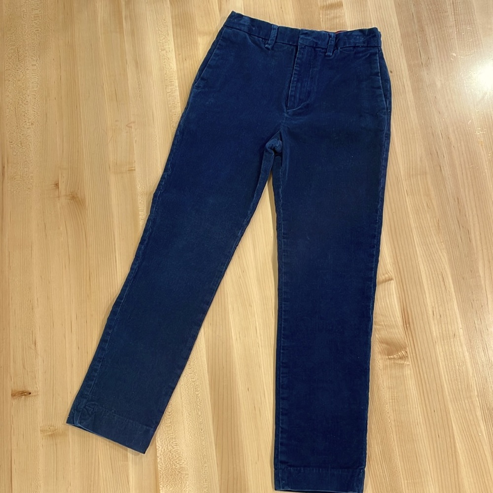 Crewcuts solid navy corduroy pants. Size 8.